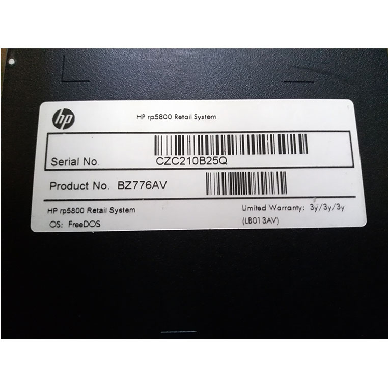Komputer Terminal POS HP RP5800 i5/4/2x250/NoOs