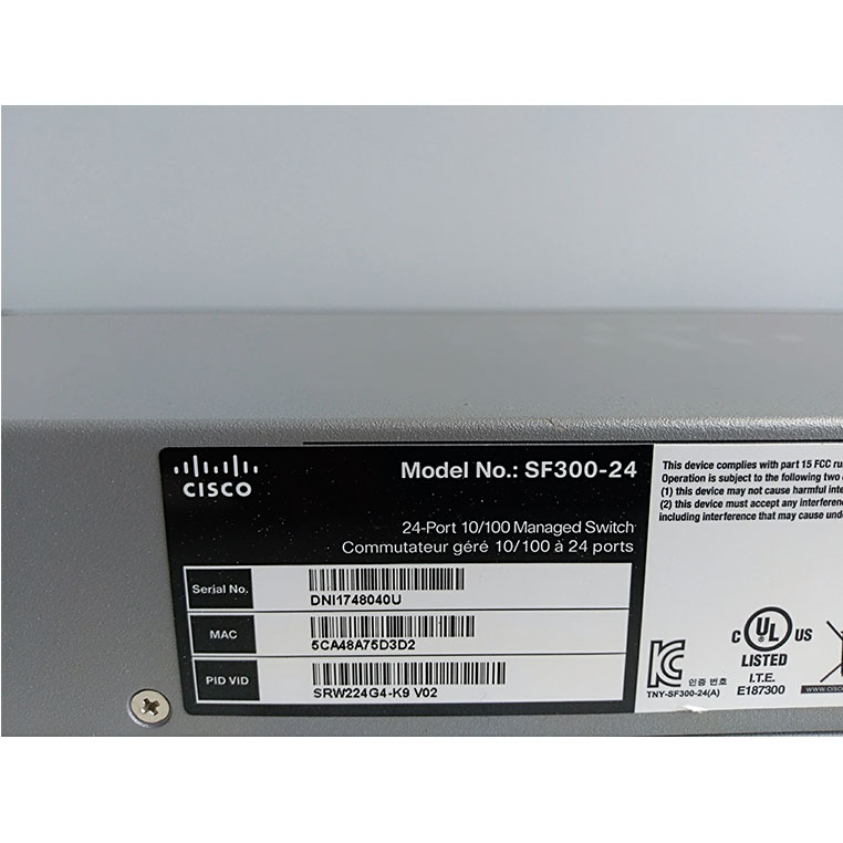 Switch CISCO SF300-24 SRW224G4-K9 24 porty zarządzalny
