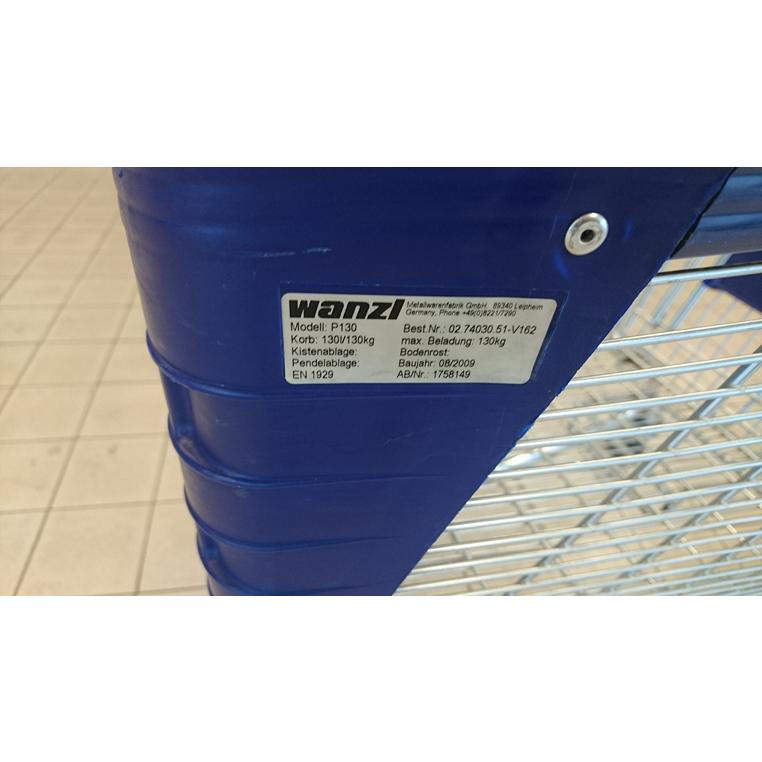 Wózek sklepowy zakupowy WANZL P130L S-57 cm