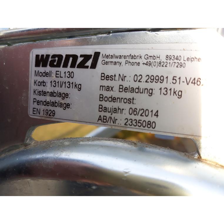 Wózek sklepowy zakupowy WANZL P130L S-57 cm