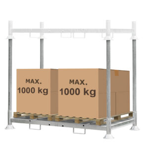 Zdjęcie produktu: Manurack Mega-M paleta słupkowa 202,5x118x31 cm - podwójny mobilrack