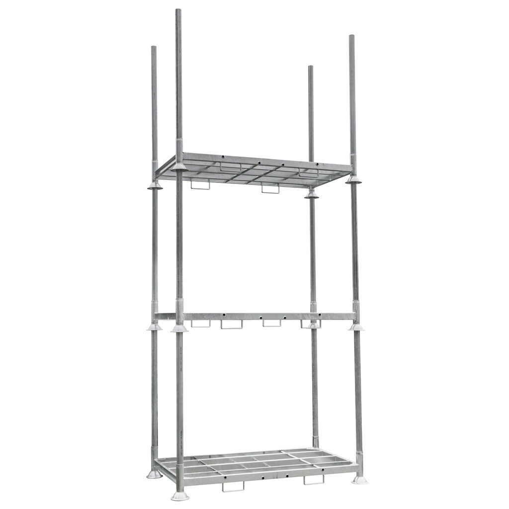 Manurack Mega-M paleta słupkowa 202,5x118x31 cm - podwójny mobilrack