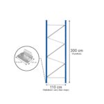 Zdjęcie produktu: Rama MGL MAGO HX82 H-300 cm G-110 cm W-8.2 cm niebieska (w elementach)
