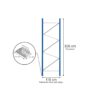 Rama MAGO HX82 H-300 cm G-110 cm W-8.2 cm niebieska (elementy ramy) MPP000065