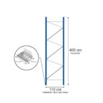 Zdjęcie produktu: Rama MGL MAGO HX82 H-400 cm G-110 cm W-8.2 cm niebieska (w elementach)