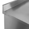 Stół gastronomiczny roboczy z szafką i szufladami Mega-M 140x70x85(H) stal nierdzewna MM-C103105 rant