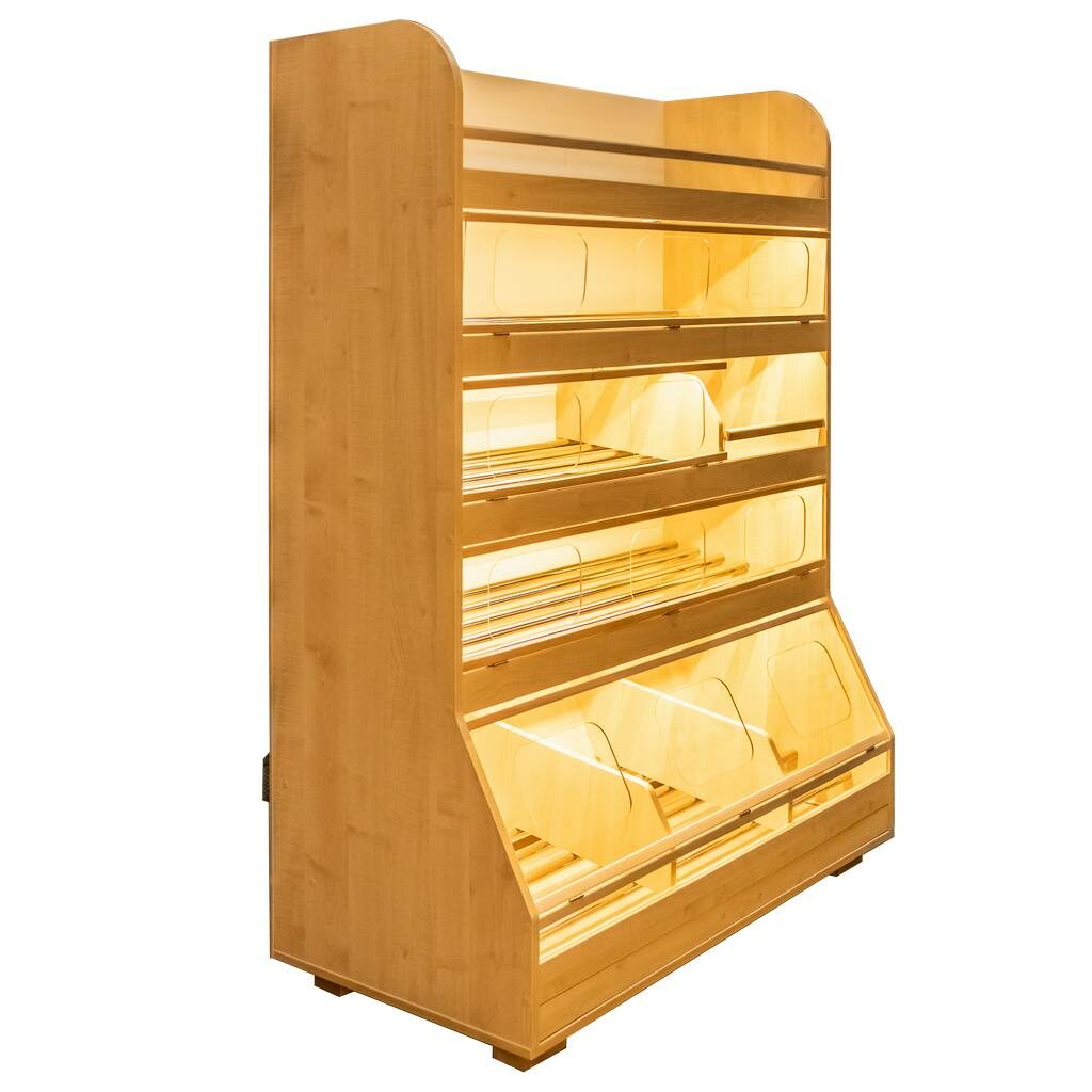 Regał na pieczywo 125 cm klon