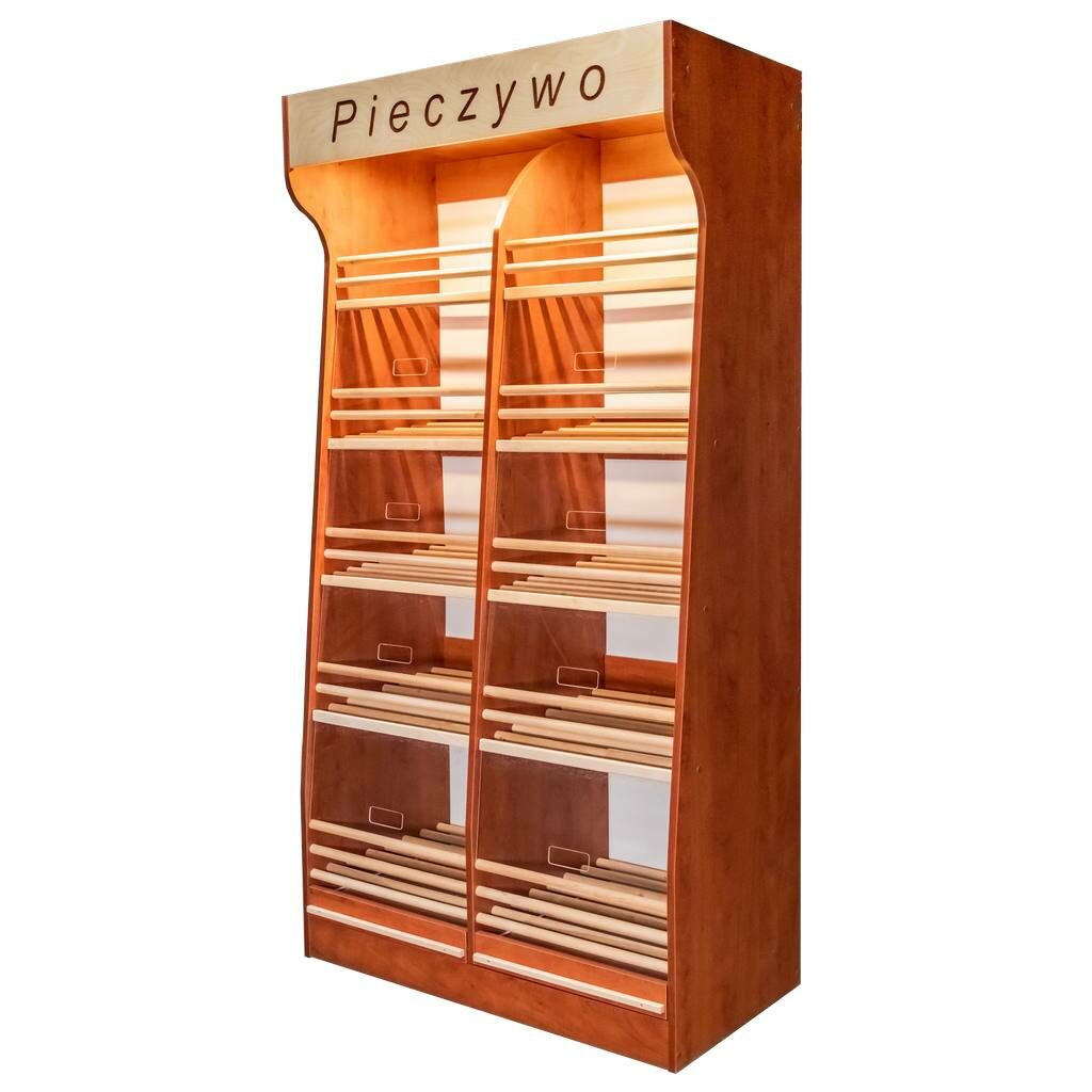 regał na pieczywo regał z osłoną pleksi