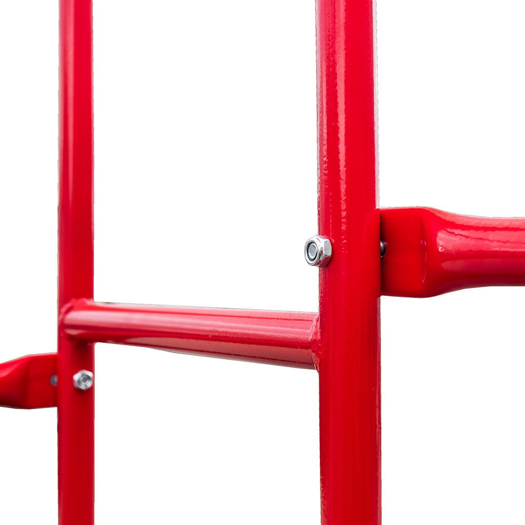 Drabina magazynowa przejezdna pomost magazynowy Mega-M H 357 cm 14 stopni