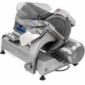 Zdjęcie produktu: Krajalnica do wędlin sera z powłoką teflonową Ma-Ga 310p2T wymiar ostrza 25 cm moc 160 W