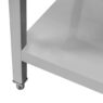 Zlew gastronomiczny ze stali nierdzewnej 60x60x85 z syfonem