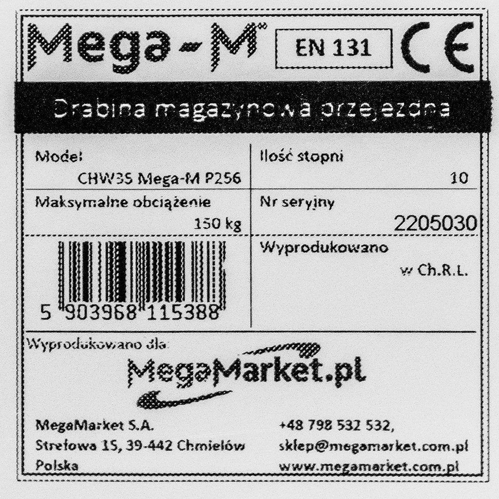 jezdna drabina magazynowa