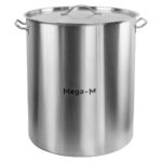 Zdjęcie produktu: Garnek ze stali nierdzewnej wysoki z pokrywką Mega-M 115L 50x60 cm