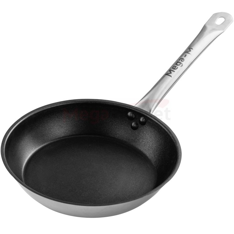 Patelnia nieprzywierająca ze stali nierdzewnej Mega-M ⌀24 cm