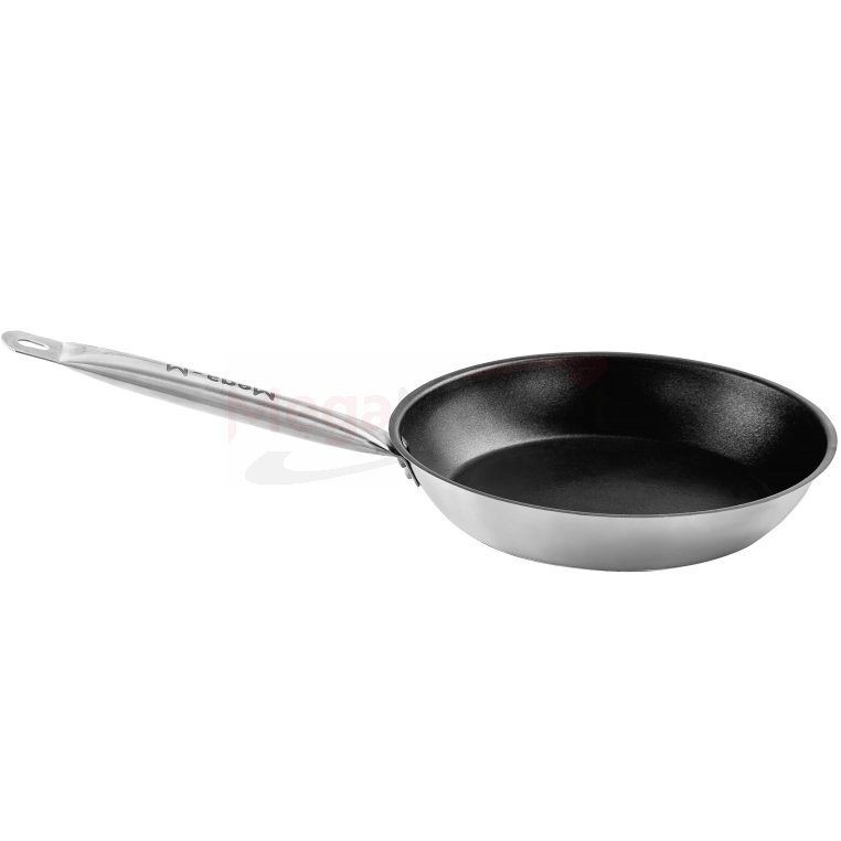 Patelnia nieprzywierająca ze stali nierdzewnej Mega-M ⌀24 cm