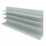 Regał sklepowy przyścienny metalowy MAGO 170x400 RAL7035 (1)