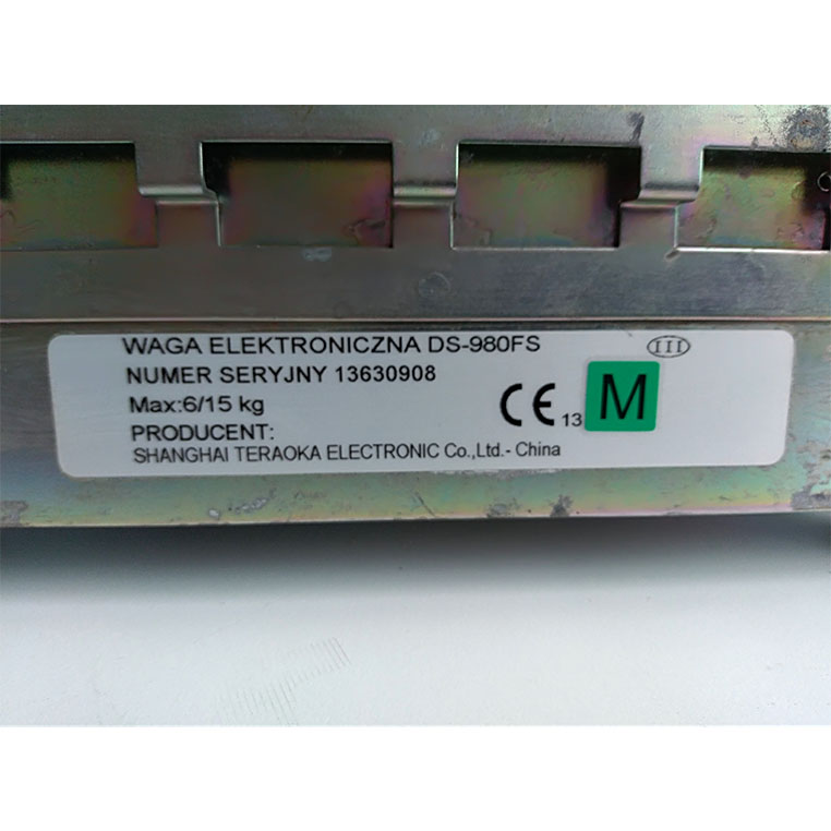 Digi DS9800 tabliczka znamionowa