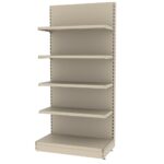 Zdjęcie produktu: Regał sklepowy MAGO przyścienny H-210 cm L-103 cm moduł bazowy kremowy