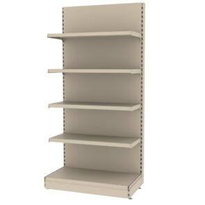 Zdjęcie produktu: Regał sklepowy MAGO przyścienny H-210 cm L-103 cm moduł bazowy kremowy
