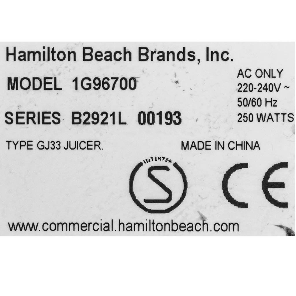 Wyciskarka do cytrusów HAMILTON BEACH Brands 1G96700