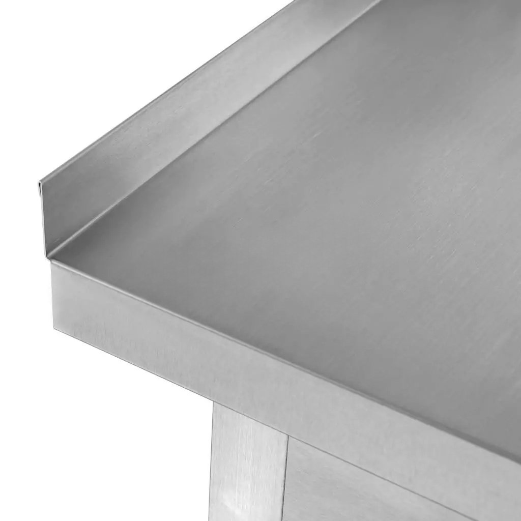 Stół gastronomiczny spawany z szafką Mega-M 180x70x85 cm stal nierdzewna MTP003585