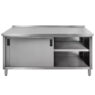 Stół gastronomiczny spawany z szafką Mega-M 180x70x85 cm stal nierdzewna MTP003585
