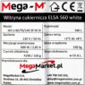 Witryna cukiernicza Mega-M CNC72 specyfikacja