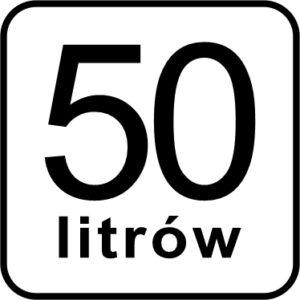 Pojemność misy dzieży ze stali nierdzewnej Mega-M 50l