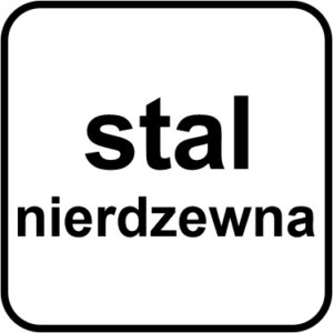 stal nierdzewna materiał wykonania dzież mis do mieszałek - piktogram