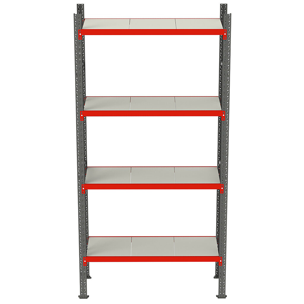 Regał magazynowy z półkami do garażu piwnicy warsztatu magazynku Mega-M 240x167x60