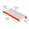 Półka do regału Mega-M FORTIS 150x60cm