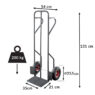 wózek młynarka 200kg TM220