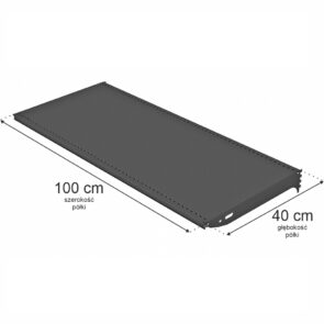 Zdjęcie produktu: Półka do regału Mega-M Basic 100 cm