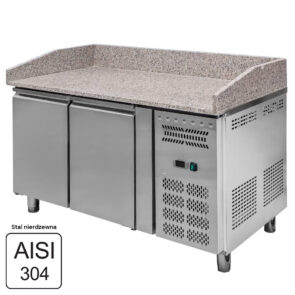Zdjęcie produktu: Stół chłodniczy do pizzy z granitowym blatem Mega-M STCH/VCH/140/70/R290/R/N