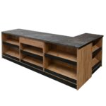 Zdjęcie produktu: Lada sklepowa sprzedażowa Mega-M H-87 cm L-360 cm G-60 cm dąb kraft