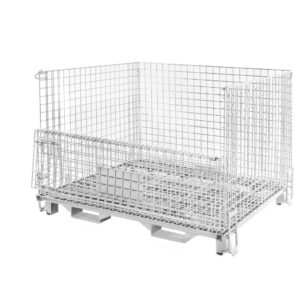 Zdjęcie produktu: Pojemnik koszowy z uchwytami gitterbox składany 120x100x91 cm skrzyniopaleta siatkowa