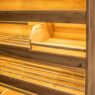 drewniana półka w regale na pieczywo dąb kraft