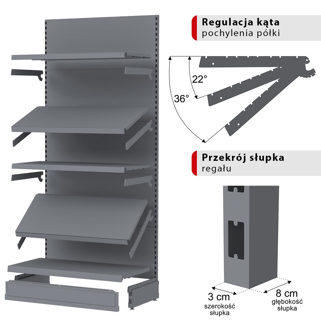 regał sklepowy regał metalowy
