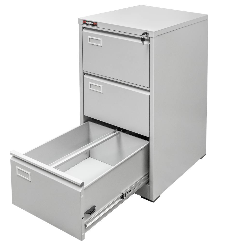Szafka kartotekowa Mega-M metalowa szerokość 46 cm 3 szuflady MTP002638