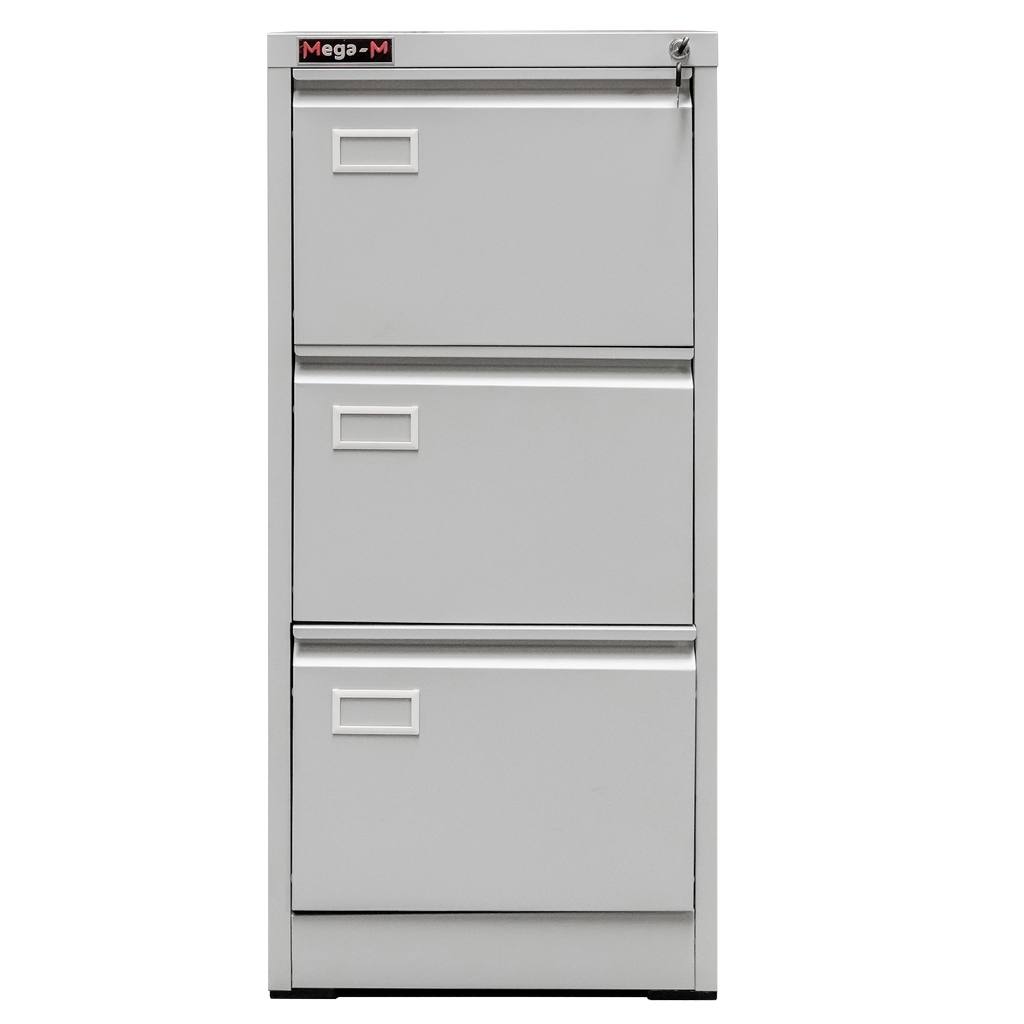Szafka kartotekowa Mega-M metalowa szerokość 46 cm 3 szuflady MTP002638 front