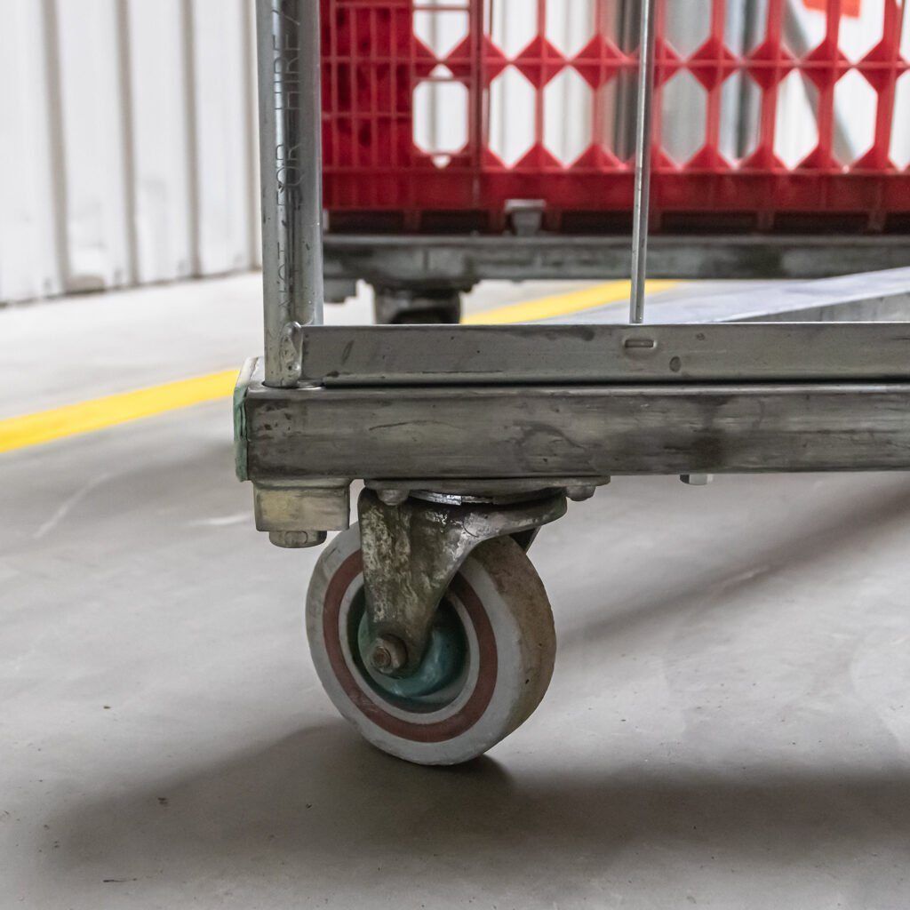 Kółko rollkontenera wózka dwuściennego transportowego
