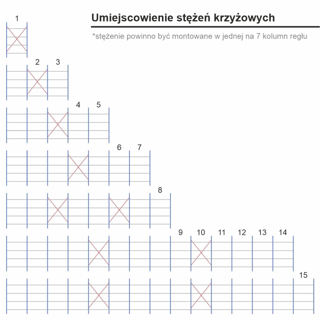 Umiejscowienie stężeń w regale półkowym Promag Dimax