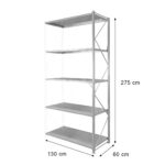 Zdjęcie produktu: Regał magazynowy 5-półkowy STOW H-275cm L-130 cm G-60 cm moduł dostawny