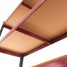 Regał magazynowy Mega-M BASIC PLUS H-180 cm L-120 cm G- 45 cm 5 półek z MDF 6.8 mm 275 kg grafitowo-czerwony