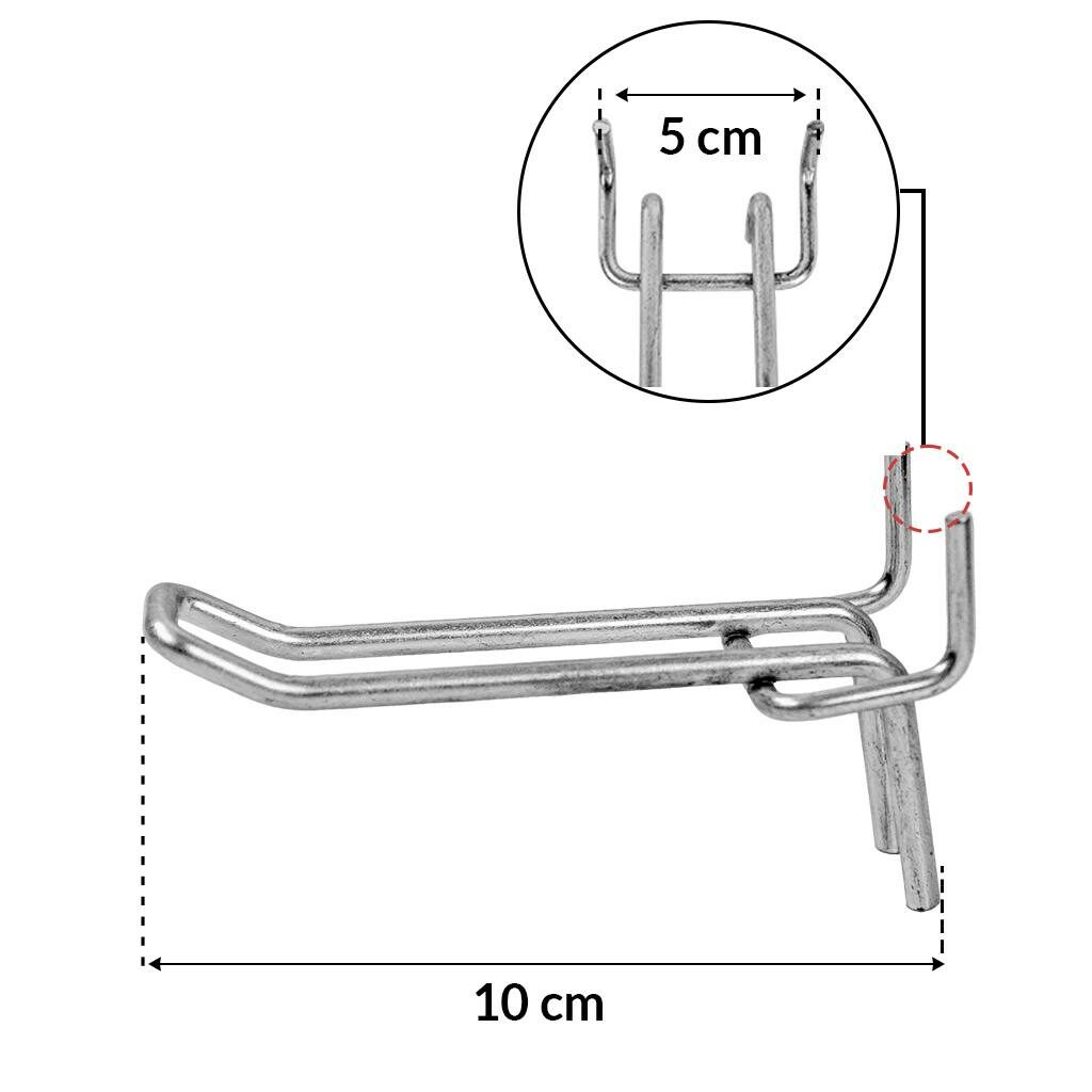Zawieszka podwójna do pleców EURO 10 cm wymiary