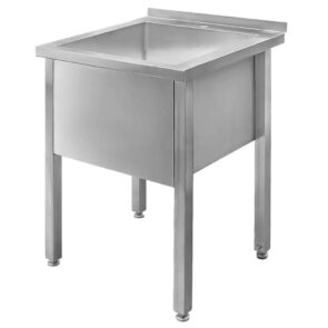 Zdjęcie produktu: Basen gastronomiczny spawany jednokomorowy Mega-M 60x60x85 cm stal nierdzewna