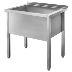 Zdjęcie produktu: Basen gastronomiczny spawany jednokomorowy Mega-M 80x70x85 cm stal nierdzewna