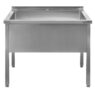 Basen gastronomiczny spawany 1-komora 100x70x85