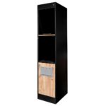 Zdjęcie produktu: Regał na akcesoria Mega-M H-205 cm L-45 cm G-58 cm czarny/dąb kraft