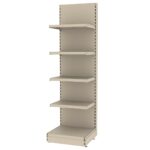 Zdjęcie produktu: Regał sklepowy MAGO przyścienny H-210 cm L-63 cm moduł bazowy kremowy